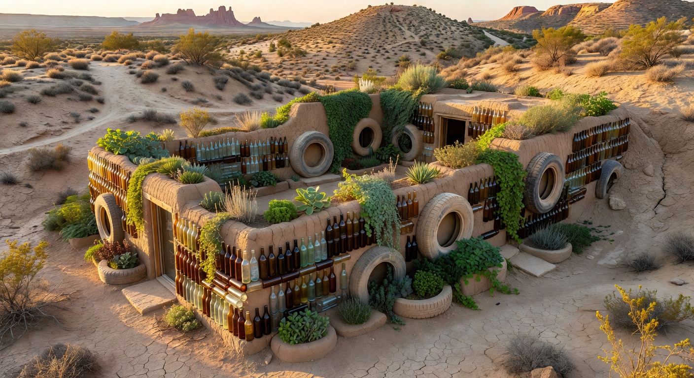 Earthship architecture — off-grid sustainable building design