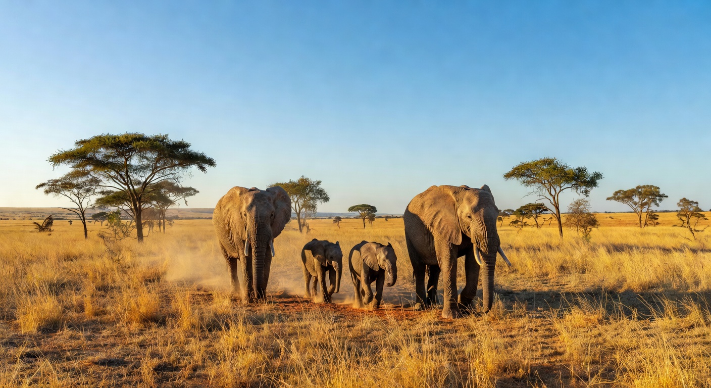 Majestic elephant in its natural habitat